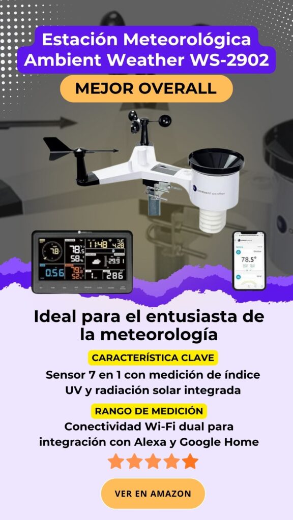 Estación Meteorológica Ambient Weather WS2902