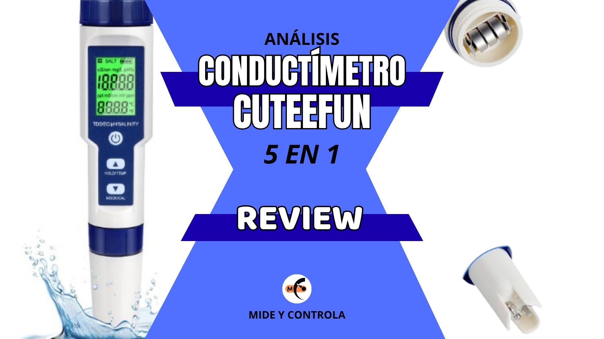 Portada - Conductimetro 5 en 1 Cuteefun