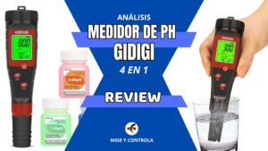 Medidor de PH portatil GIDIGI 4 en 1