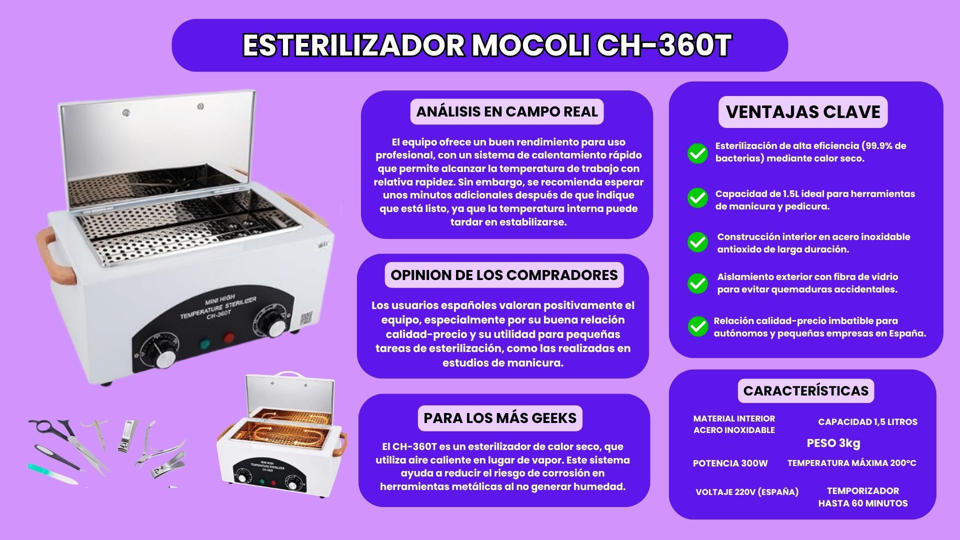 Esterilizador Mocoli CH-360T