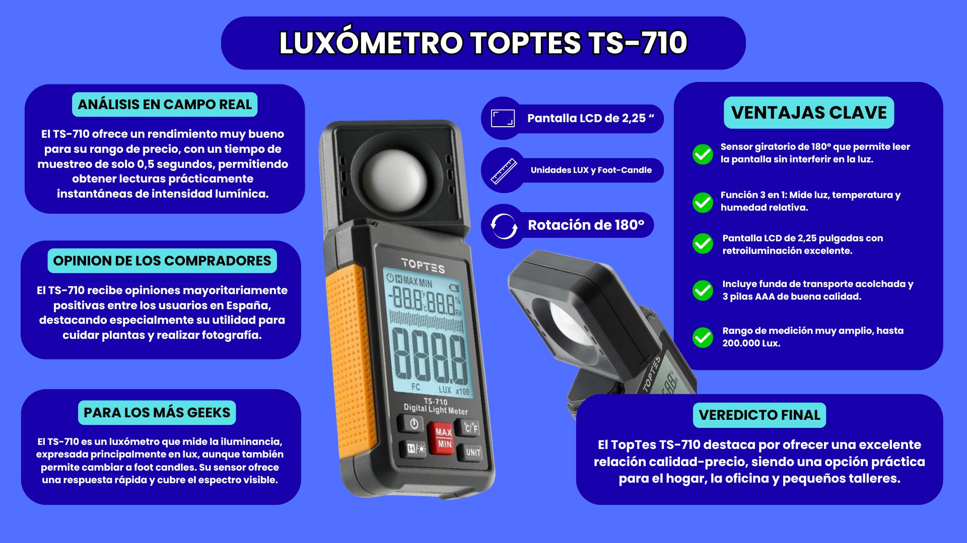 Luxometro TOPTES TS-710