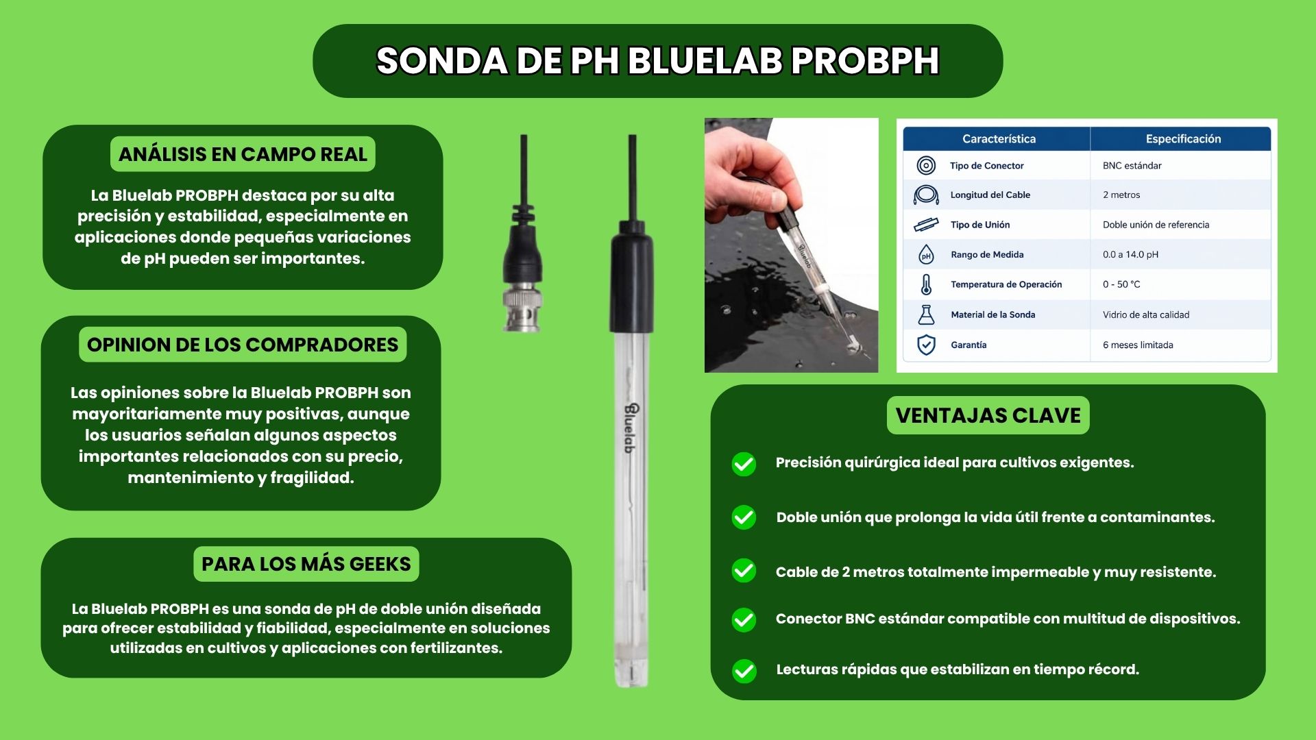 Sonda de PH BLUELAB PROBPH