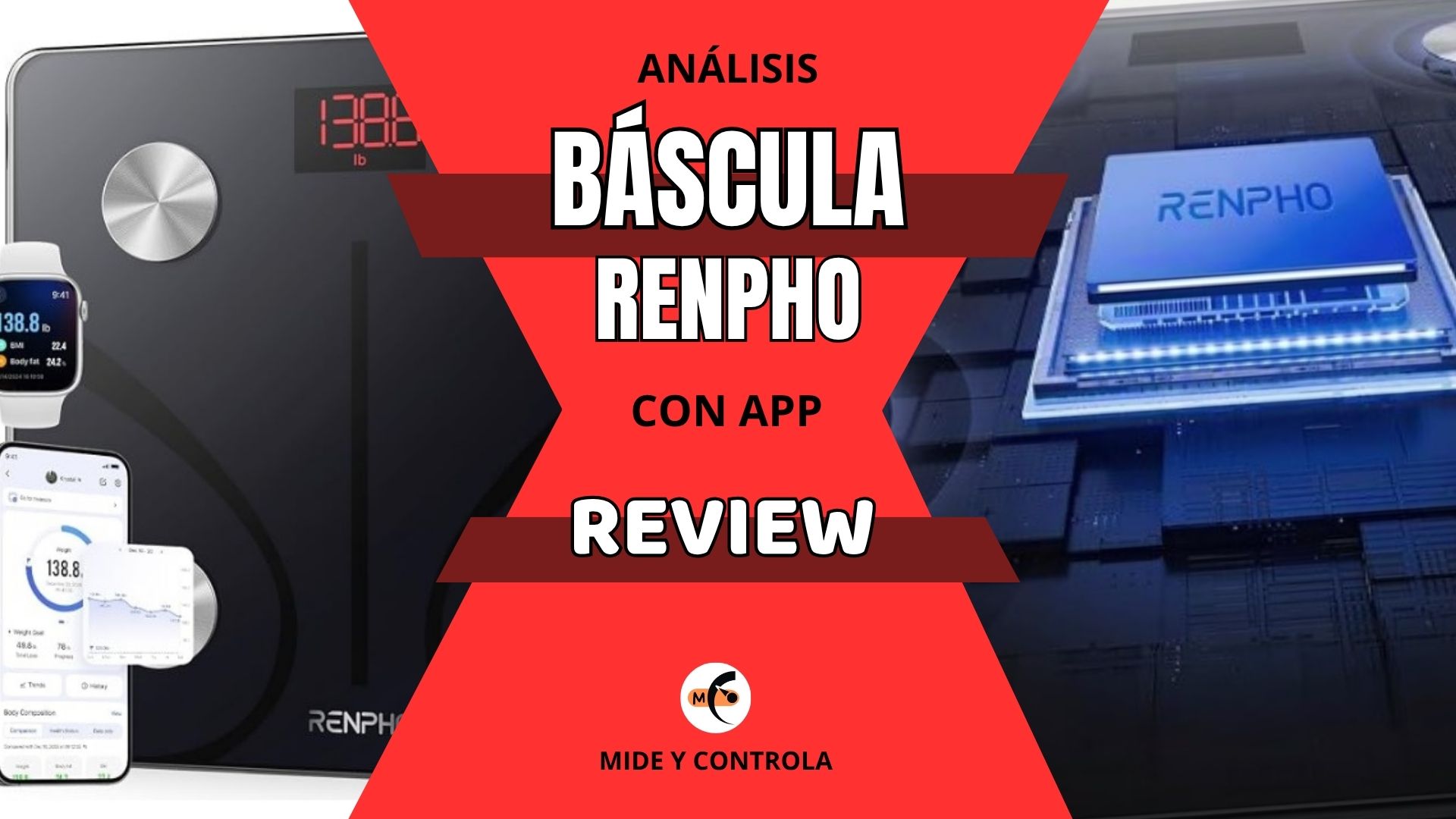 Bascula RENPHO Grasa Corporal y Muscular