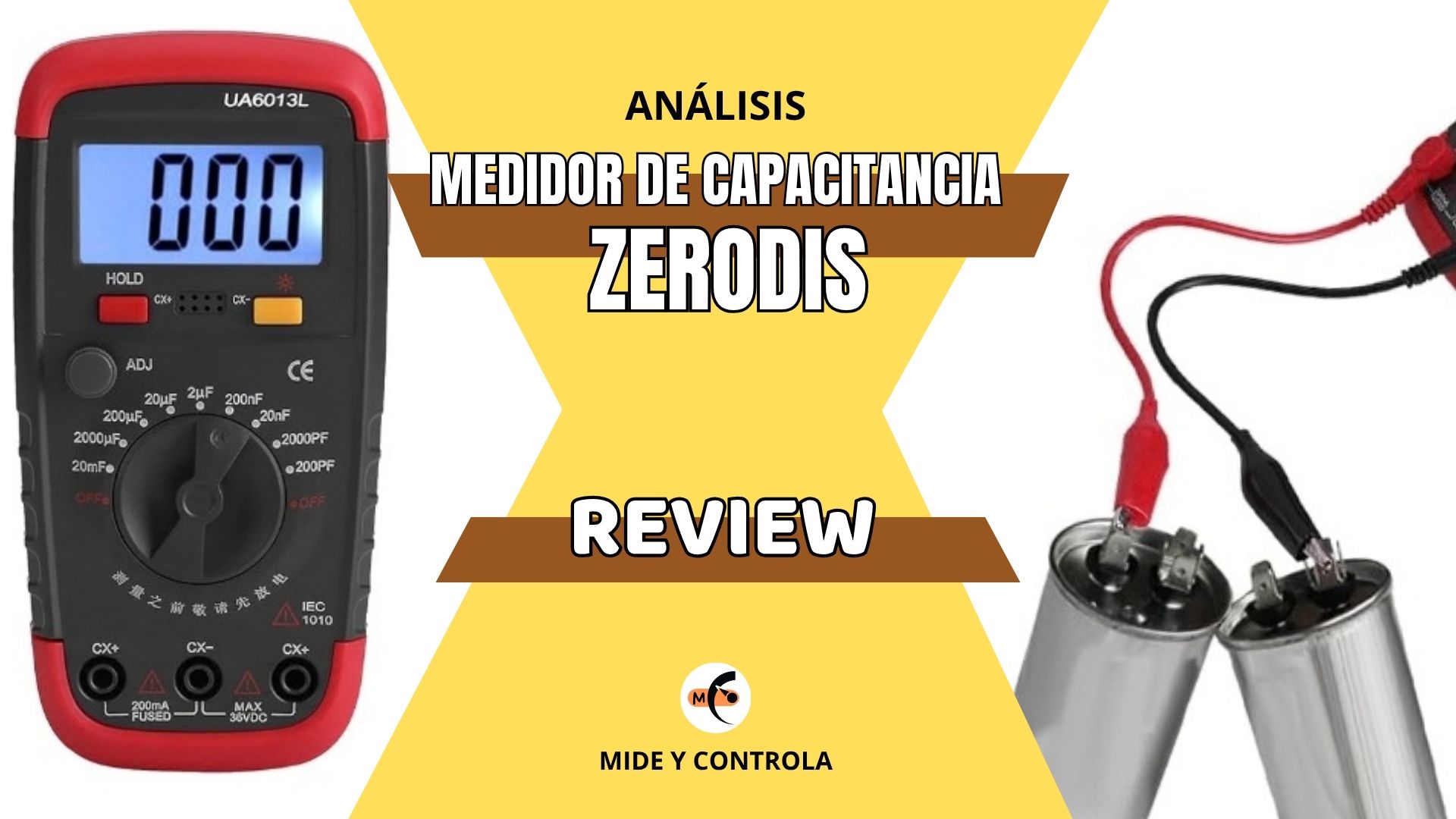 Capacímetro digital portátil Zerodis