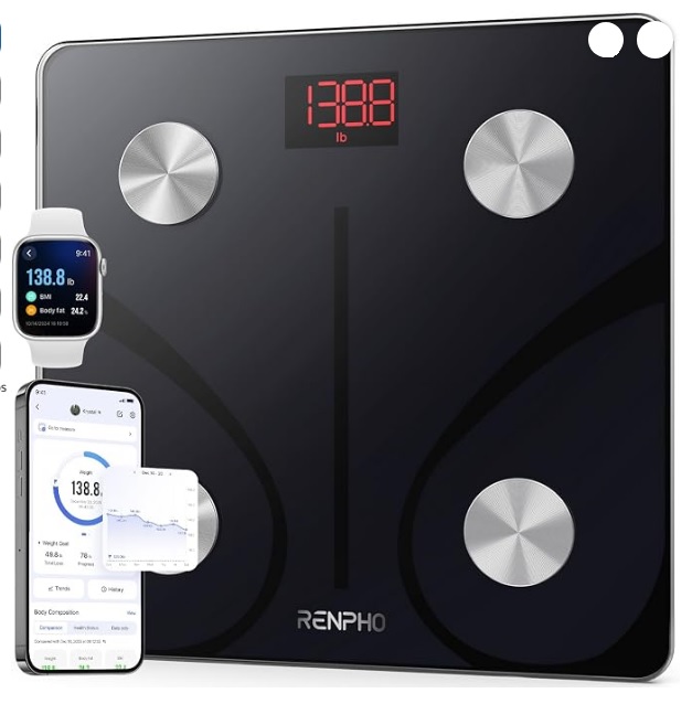 Báscula Renpho para grasa corporal y muscular con app